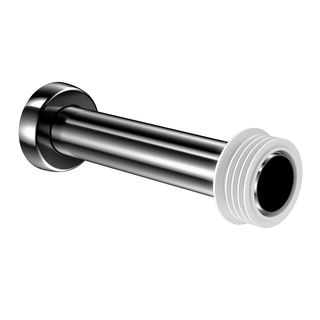 Tubo de ligação bacia 25 cm grafite polido
