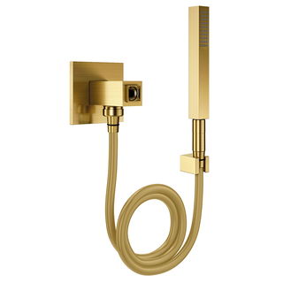 Desviador chuveiro Square 1/2" ouro escovado