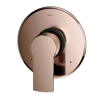 Acabamento monocomando base Deca para chuveiro e ducha higiênica Argon cobre polido