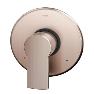 Acabamento monocomando base Deca para chveiro e ducha higiênica Argon cobre escovado