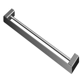 Porta-toalhas duplo 676 mm DocolFlat grafite escovado