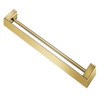 Porta-toalhas duplo 676 mm DocolFlatouro polido