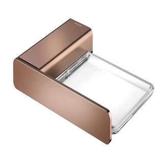 Saboneteira de parede DocolFlat cobre polido