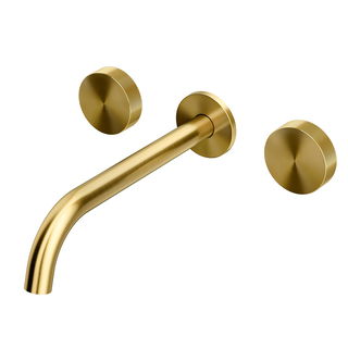 Misturador de Parede Mix&Match com Bica 230 Ouro Escovado