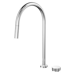 Torneira com ducha retrátil de mesa para cozinha Mix&Match cromado
