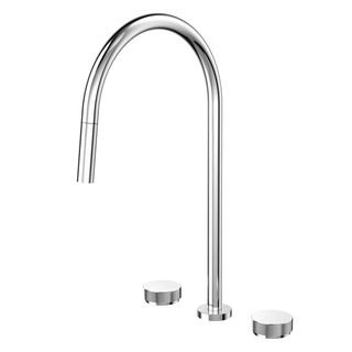 Misturador com ducha retrátil de mesa para cozinha Mix&Match cromado