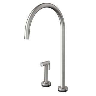 Torneira com ducha lateral Presence de mesa para cozinha Mix&Match Inox escovado