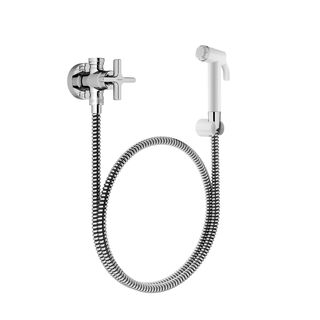 Ducha higiênica com registro e derivação de parede para lavatório Nova Invicta cromado