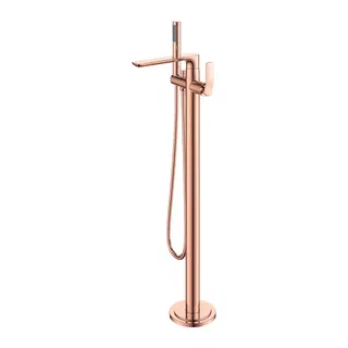 Monocomando de Piso Doka para Banheira com Ducha Manual Rainbow Rose Gold