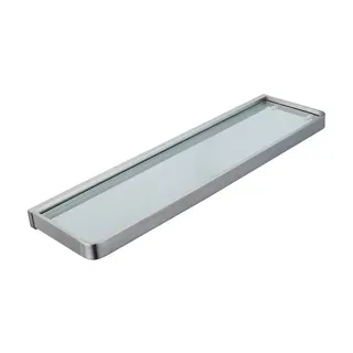 Prateleira com Vidro Doka Rainbow Brushed Nickel