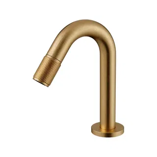 Torneira Fria de Bancada Doka 100 mm para Lavatório Brushed Gold