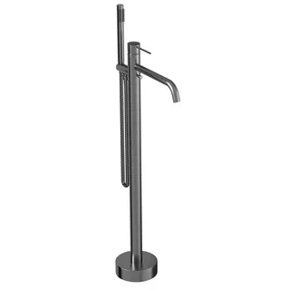 Monocomando de Piso Doka para Banheira com Ducha Manual Loop Brushed Nickel