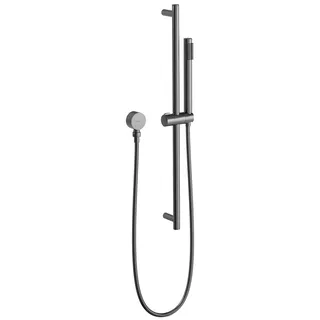 Kit de Ducha Manual Doka com Barra Deslizante Loop Brushed Nickel