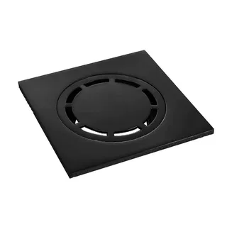 Ralo Inox com Válvula de Fechamento Doka 15cm Matt Black