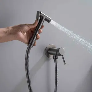 Ducha Higiênica Doka com Monocomando Quente e Fria Gunmetal