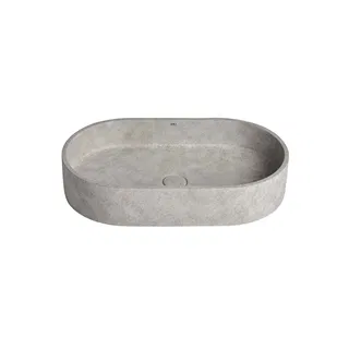 Cuba de Apoio Oval Doka Light Concrete