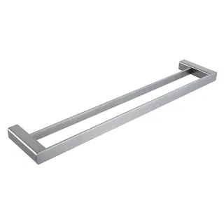 Toalheiro de Parede Duplo Doka Rivvo Brushed Nickel