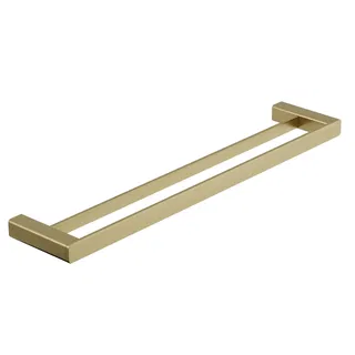 Toalheiro Duplo Rivvo Brushed Gold