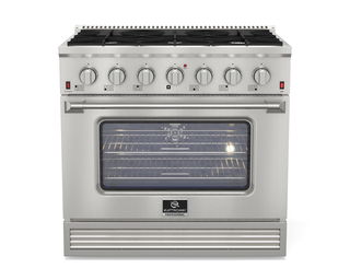 Fogão Professional Inox Elettromec Gás/Gás 36 Polegadas 127V