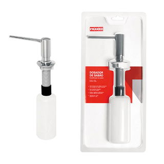 Dosador de Sabão Embutir e Sobrepor Franke Cromado Alto Brilho 250ml