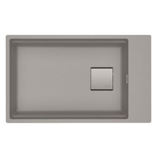Cuba De Embutir Kubus Stone Grey Fragranite Franke 62x42 c/ Acessórios e Válvula
