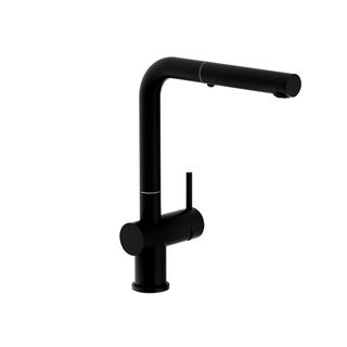 Misturador Active Plus Pull Out Franke Black Matte Bica Alta Giratória