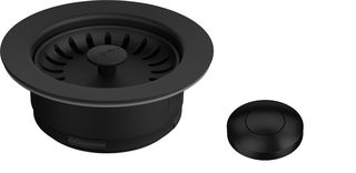 Kit Acionador Flange Black Matte p/ Cuba Urban Onyx + Triturador