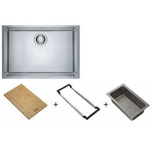 Cuba de Embutir Franke Linea 50 em Aço Inox 50 x 40 cm com Acessórios