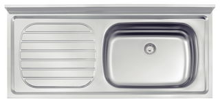 Pia de Apoio Tramontina Filo 56 DX em Aço Inox 120x55 cm