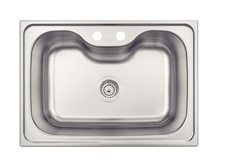 Cuba de Sobrepor Tramontina Morgana 60 FX em Aço Inox com Acabamento Acetinado 69 x 49 cm com Válvula