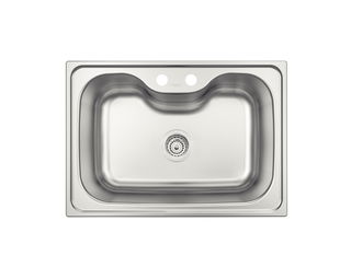 Cuba Tramontina Morgana 60 FX Undermount em Aço Inox com Acabamento Acetinado com Válvula 69x49 cm