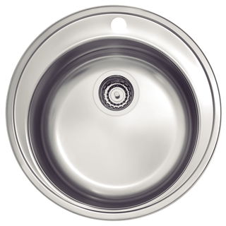 Cuba de Sobrepor Tramontina Flora 38 FX em Aço Inox com Acabamento Acetinado, 48 cm com Válvula