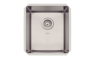 Cuba Tramontina Quadrum 34 Undermount em Aço Inox com Acabamento Scotch Brite 34x40 cm