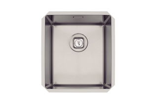 Cuba de embutir Tramontina Design Collection Quadrum Undermount em Aço Inox com Acabamento Scotch Brite 34 U 38x44 cm