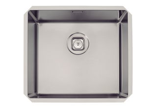 Cuba de embutir Tramontina Design Collection Quadrum Undermount em Aço Inox com Acabamento Scotch Brite 45 U 49x44cm