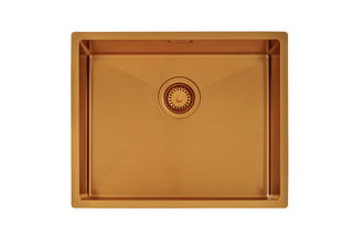 Cuba Tramontina Design Collection Quadrum em Aço Inox com Revestimento PVD Gold 50x40 cm