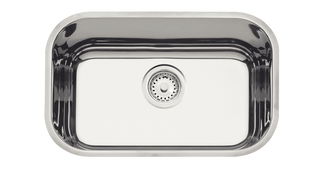 Cuba Tramontina Lavínia 47 BL em aço inox alto brilho 47x30 cm