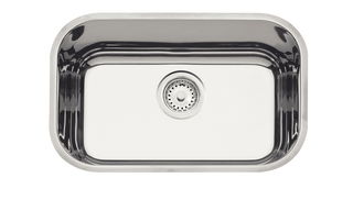 Cuba de Embutir Tramontina Lavínia 47 BL em Aço Inox Polido 47x30 cm