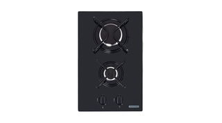 Cooktop a Gás Tramontina Dominó em Vidro Temperado Preto com Trempes em Aço Carbono e Acendimento superautomático 2 Queimadores