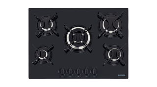 Cooktop a Gás Tramontina Penta em Vidro Temperado Preto com Trempes em Aço Carbono e Acendimento superautomático 5 Queimadores