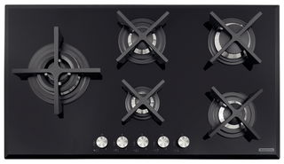 Cooktop a Gás Tramontina Design Collection Penta Glass Flat em Vidro Temperado e Trempes em Ferro Fundido com Acendimento Automático 5 Queimadores