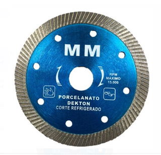 Disco de Corte Turbo para Porcelanato 110mm Pro Fino Azul Corte Refrigerado MM