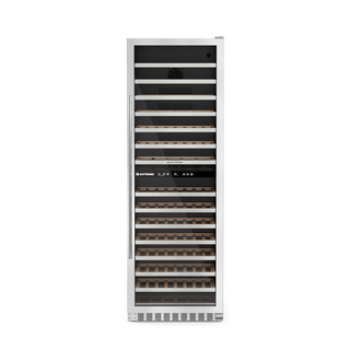 Adega Inox 132 garrafas Dual Zone Built-In Porta Abertura Direita