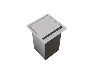 Lixeira de Embutir Calha Úmida Quadratta Kitchen com Tampa Articulada 2020 5 L