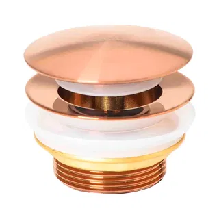 Válvula para Banheira Contemporânea Doka K13 Ed Clic Clac Brushed Rose Gold