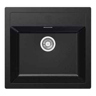 Cuba de Sobrepor Franke Sirius Única SID 610 em Tectonite Carbon Black