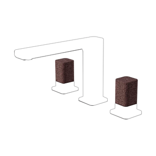 Par Volante para Corpo Misturador Quente e Frio Doka Rivvo Dark Red Terrazzo