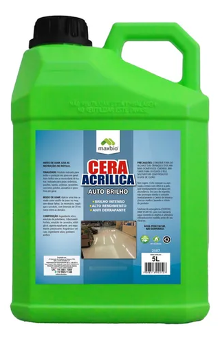 Cera Acrilica Incolor 5L Maxbio