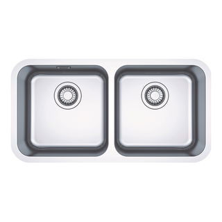Cuba de Embutir Franke Bell Dupla BCX 120-35 em Aço Inox 77,5 x 40 cm