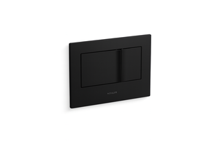 Kohler Placa frontal de descarga dupla Preto